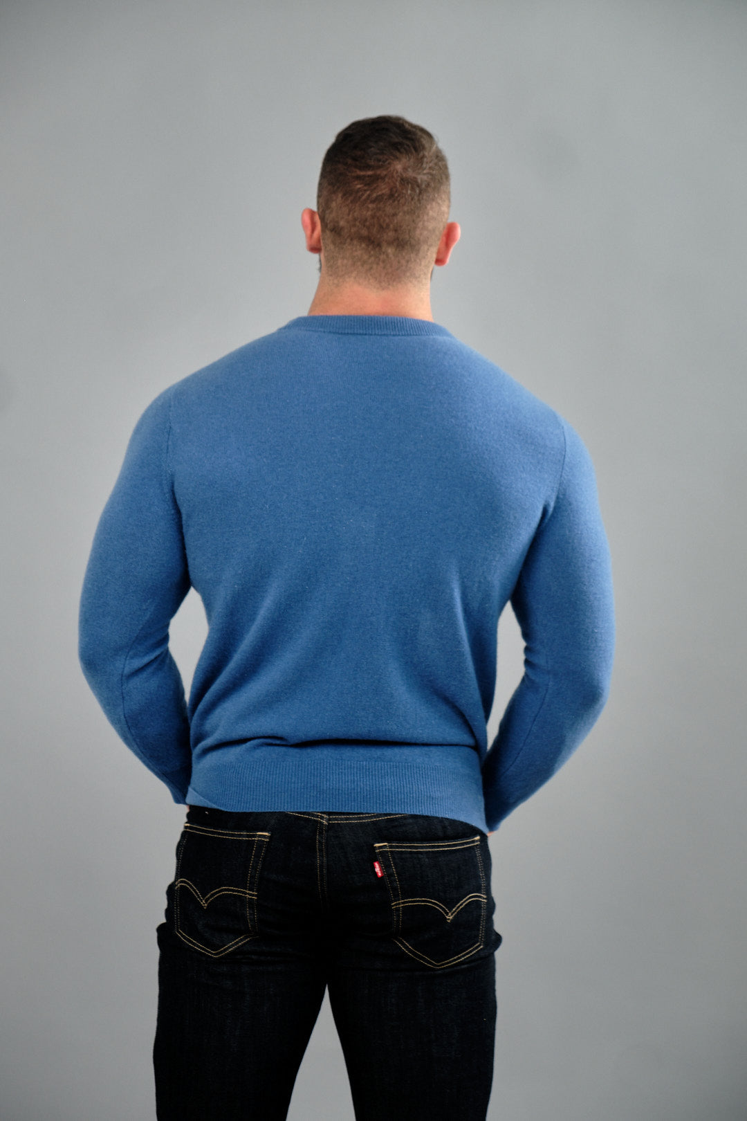 Modern Lux Wool Sweater Blue