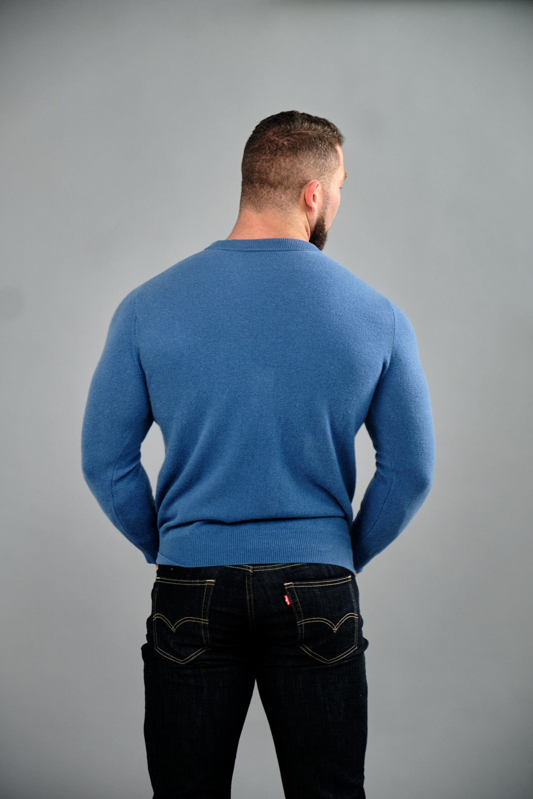 Modern Lux Wool Sweater Blue