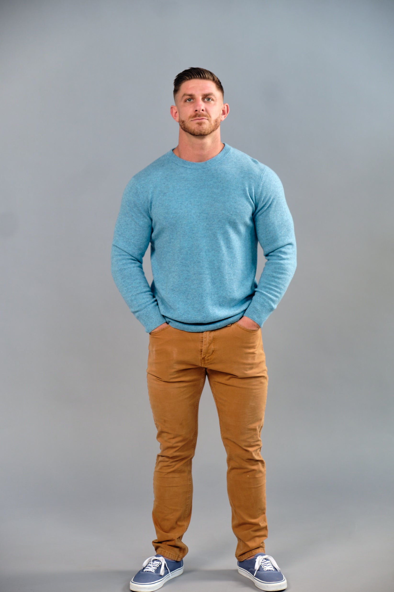 Modern Lux Wool Sweater Blue