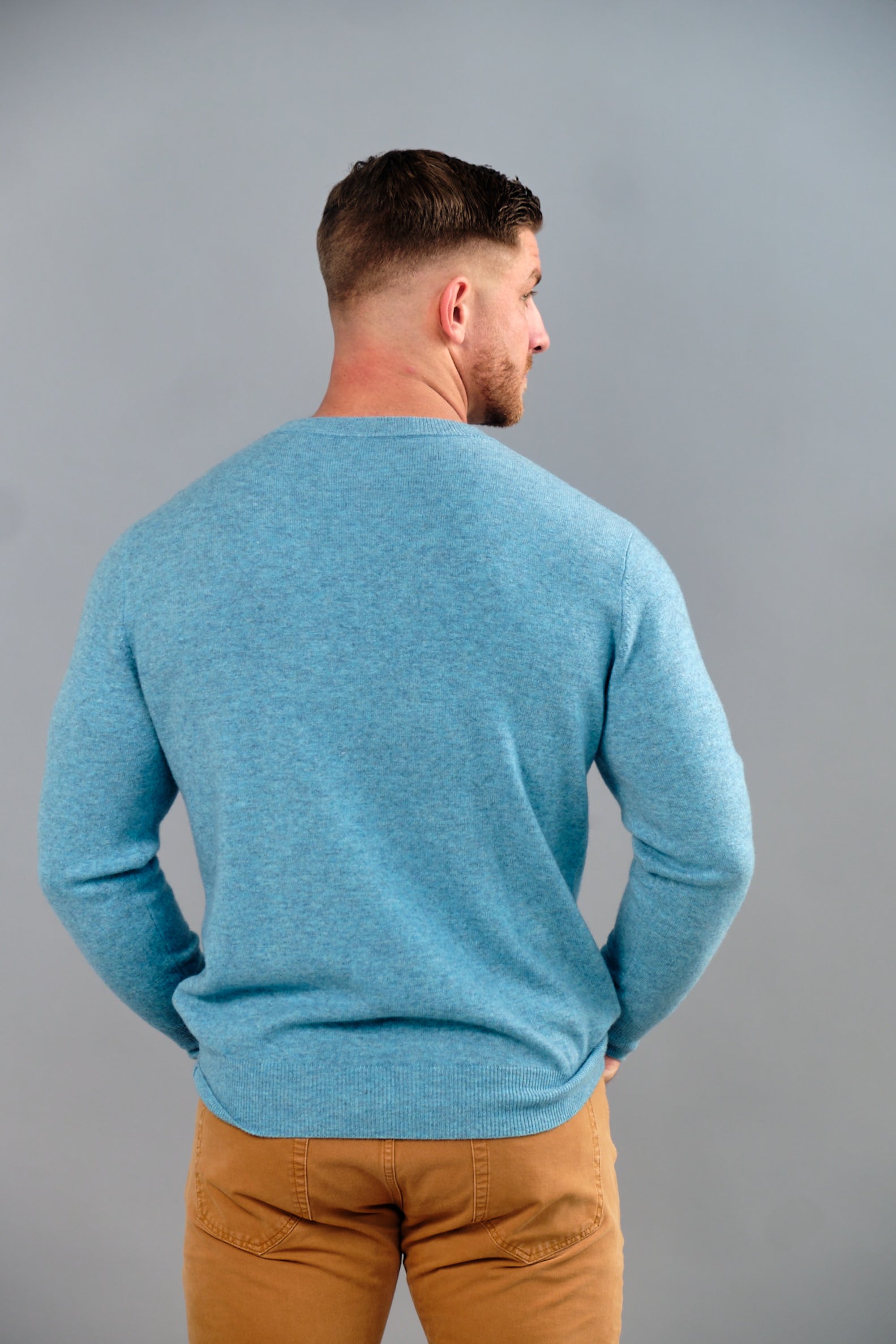 Modern Lux Wool Sweater Blue