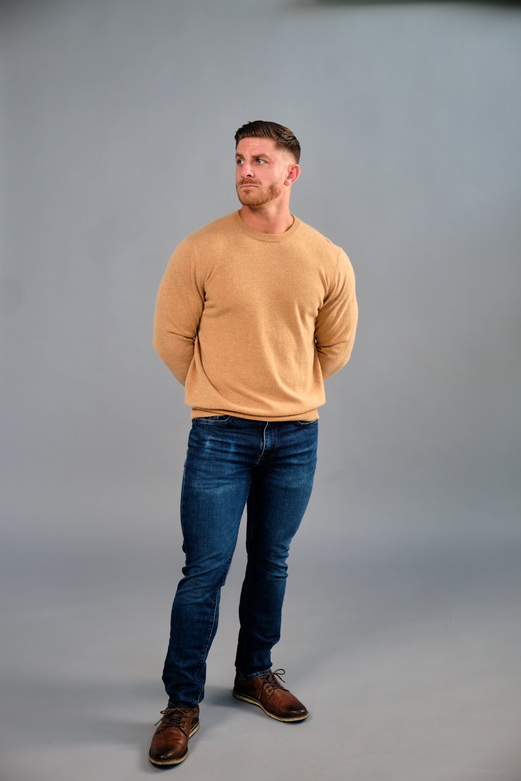 Cashmere Sweater Brown-Caramel