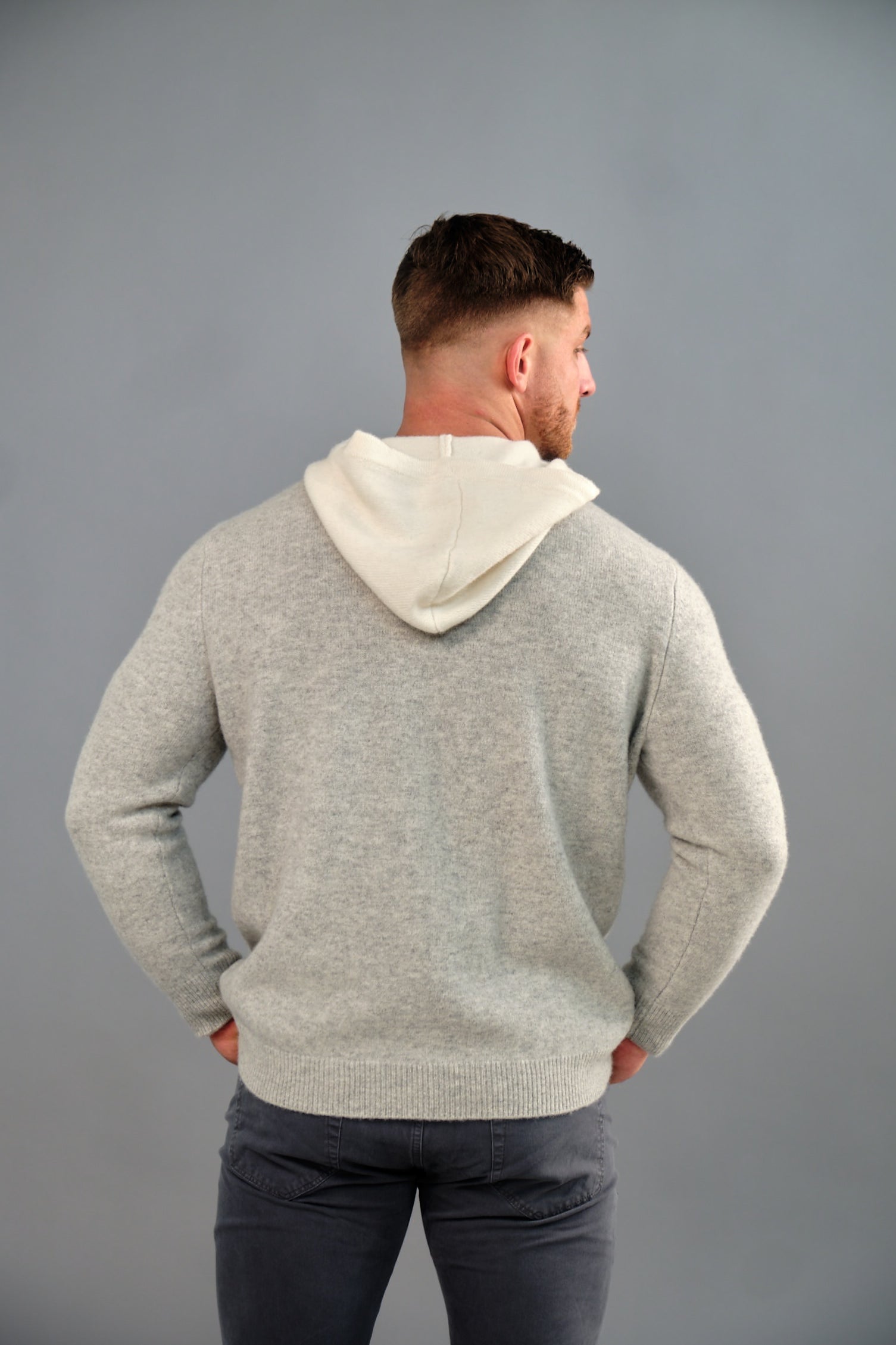 Vince Cashmere Pullover Hoodie Blue